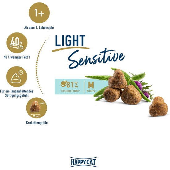 Happy Cat 70607 Sensitive Gentle Food Kidney Dry Cat Food with Poultry 1.3 kg Capacity Happy Cat 70607 Sensitive Gentle Food Kidney Dry Cat Food with Poultry 1.3 kg Capacity