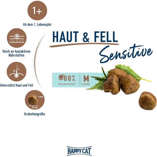 Happy Cat 70607 Sensitive Gentle Food Kidney Dry Cat Food with Poultry 1.3 kg Capacity Happy Cat 70607 Sensitive Gentle Food Kidney Dry Cat Food with Poultry 1.3 kg Capacity