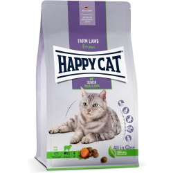 Happy Cat 70613 - Senior Willow Lamb - Dry Cat Food for Cat Seniors from 8 Years - 300 g Content
