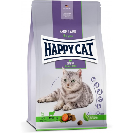 Happy Cat 70613 - Senior Willow Lamb - Dry Cat Food for Cat Seniors from 8 Years - 300 g Content Happy Cat 70613 - Senior Willow Lamb - Dry Cat Food for Cat Seniors from 8 Years - 300 g Content