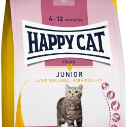 Happy Cat Young Junior Land Poultry 70539 Dry Cat Food for Young Cats from 4th Month 1.3 kg Content Happy Cat Young Junior Land Poultry 70539 Dry Cat Food for Young Cats from 4th Month 1.3 kg Content