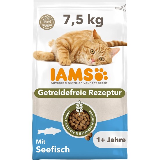 IAMS Cat Food Grain-Free with Chicken - Dry Food for Adult Cats from 1 Year Old, 2.5 kg IAMS Cat Food Grain-Free with Chicken - Dry Food for Adult Cats from 1 Year Old, 2.5 kg