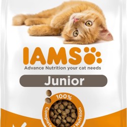 IAMS Junior Dry Cat Food with Chicken - Dry Food for Kittens Aged 1-12 Months, 1.5 kg IAMS Junior Dry Cat Food with Chicken - Dry Food for Kittens Aged 1-12 Months, 1.5 kg