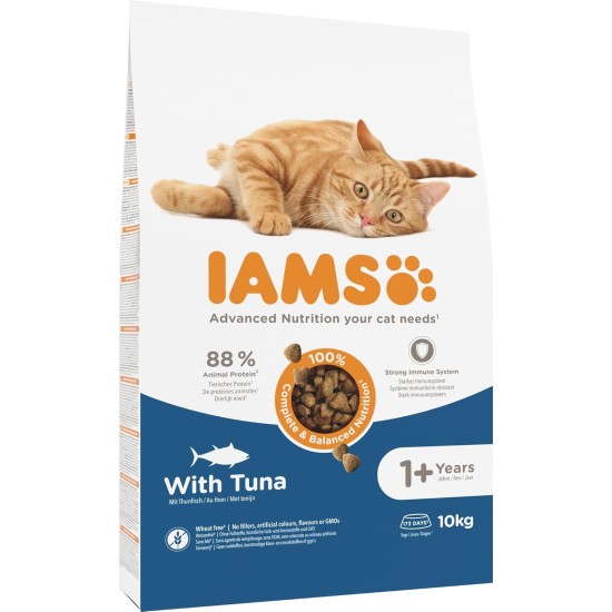 IAMS for Vitality Dry Cat Food with Chicken — Dry Food for Cats Aged 1-6 Years, 3 kg (Pack of 1) IAMS for Vitality Dry Cat Food with Chicken — Dry Food for Cats Aged 1-6 Years, 3 kg (Pack of 1)