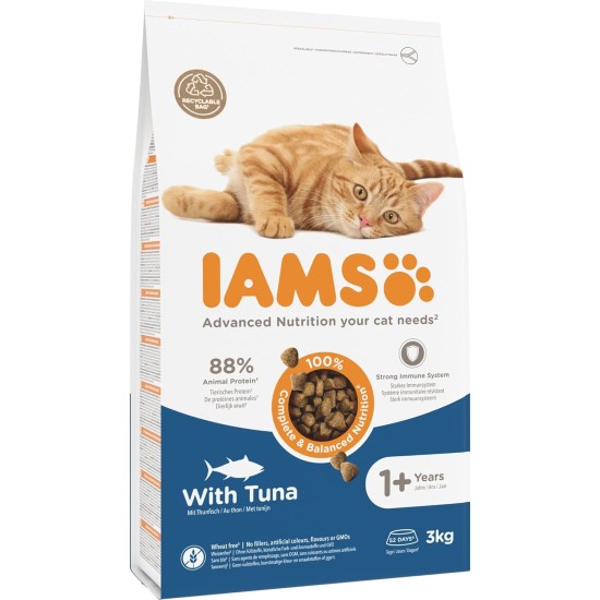 IAMS for Vitality Dry Cat Food with Chicken — Dry Food for Cats Aged 1-6 Years, 3 kg (Pack of 1) IAMS for Vitality Dry Cat Food with Chicken — Dry Food for Cats Aged 1-6 Years, 3 kg (Pack of 1)