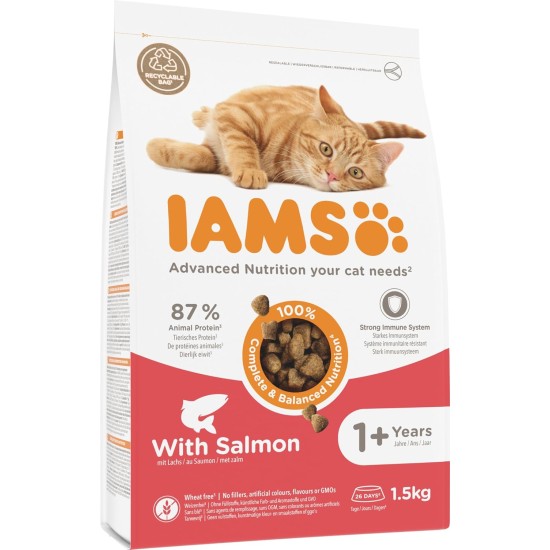 IAMS for Vitality Dry Cat Food with Chicken — Dry Food for Cats Aged 1-6 Years, 3 kg (Pack of 1) IAMS for Vitality Dry Cat Food with Chicken — Dry Food for Cats Aged 1-6 Years, 3 kg (Pack of 1)