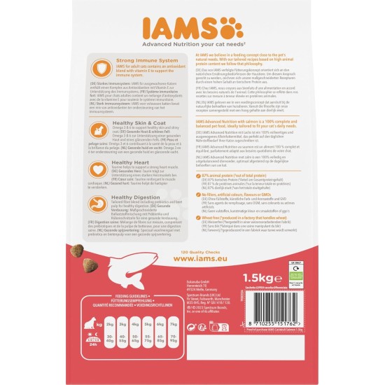 IAMS for Vitality Dry Cat Food with Chicken — Dry Food for Cats Aged 1-6 Years, 3 kg (Pack of 1) IAMS for Vitality Dry Cat Food with Chicken — Dry Food for Cats Aged 1-6 Years, 3 kg (Pack of 1)