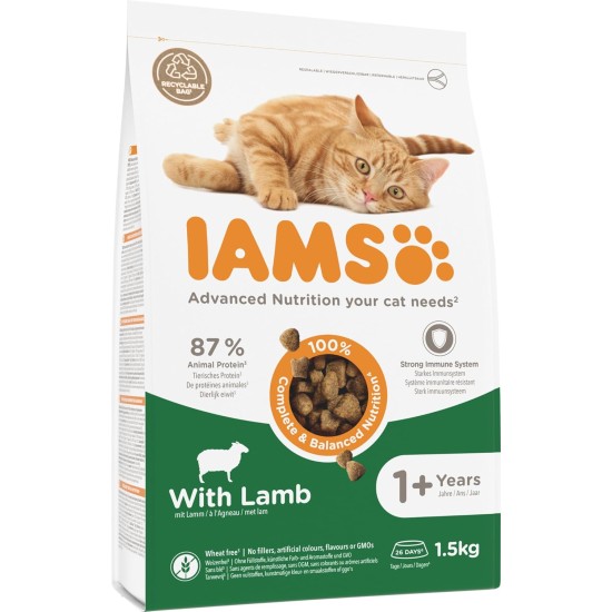 IAMS for Vitality Dry Cat Food with Chicken — Dry Food for Cats Aged 1-6 Years, 3 kg (Pack of 1) IAMS for Vitality Dry Cat Food with Chicken — Dry Food for Cats Aged 1-6 Years, 3 kg (Pack of 1)