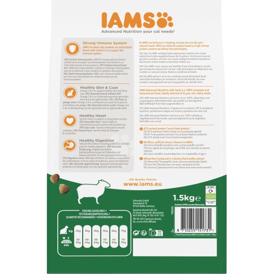 IAMS for Vitality Dry Cat Food with Chicken — Dry Food for Cats Aged 1-6 Years, 3 kg (Pack of 1) IAMS for Vitality Dry Cat Food with Chicken — Dry Food for Cats Aged 1-6 Years, 3 kg (Pack of 1)