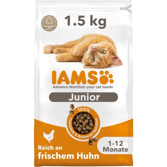 IAMS for Vitality Dry Food for Cats, Different Varieties, Junior IAMS for Vitality Dry Food for Cats, Different Varieties, Junior