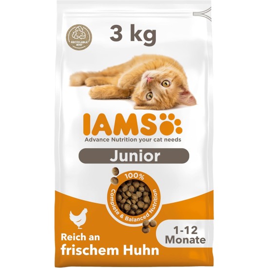 IAMS for Vitality Dry Food for Cats, Different Varieties, Junior IAMS for Vitality Dry Food for Cats, Different Varieties, Junior