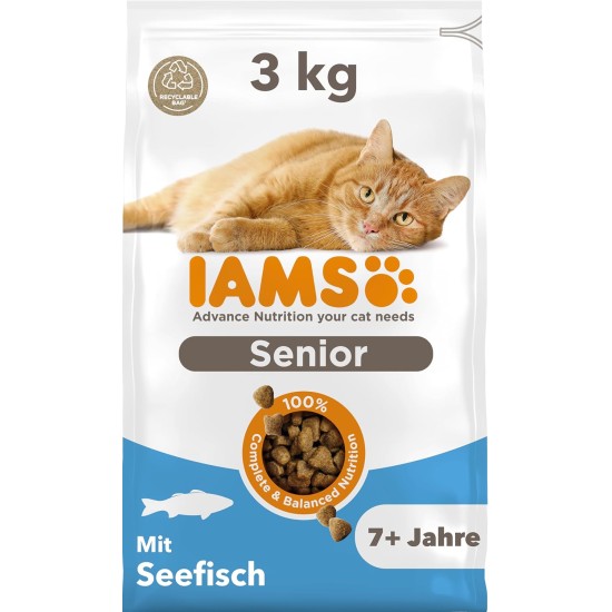 IAMS for Vitality Dry Food for Cats, Different Varieties, Senior IAMS for Vitality Dry Food for Cats, Different Varieties, Senior