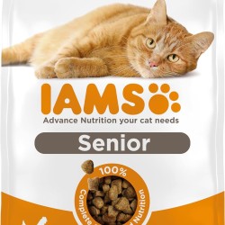 IAMS for Vitality Senior Dry Cat Food - Dry Food for Older Cats from 7 Years with Fresh Chicken, 1.5 kg IAMS for Vitality Senior Dry Cat Food - Dry Food for Older Cats from 7 Years with Fresh Chicken, 1.5 kg