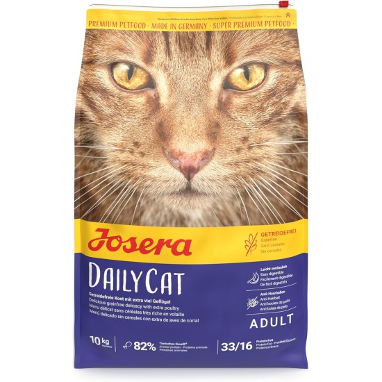 JOSERA DailyCat (1 x 2 kg) | Adult | Premium Dry Food for Adult Cats | Poultry & Sweet Potato | Exquisite Herbs & Healthy Fruits | Grain-Free | Cat Food | Pack of 1 JOSERA DailyCat (1 x 2 kg) | Adult | Premium Dry Food for Adult Cats | Poultry & Sweet Potato | Exquisite Herbs & Healthy Fruits | Grain-Free | Cat Food | Pack of 1
