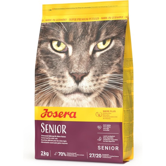 JOSERA Senior Dry Cat Food for Older Cats, Super Premium Dry Food, Pack of 1 JOSERA Senior Dry Cat Food for Older Cats, Super Premium Dry Food, Pack of 1