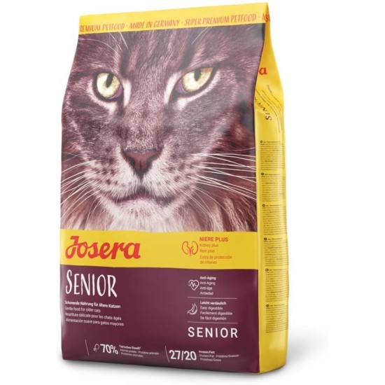 JOSERA Senior Dry Cat Food for Older Cats, Super Premium Dry Food, Pack of 1 JOSERA Senior Dry Cat Food for Older Cats, Super Premium Dry Food, Pack of 1
