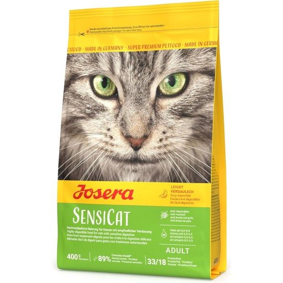 Josera SensiCat Dry Cat Food, 1 x 400 g Josera SensiCat Dry Cat Food, 1 x 400 g