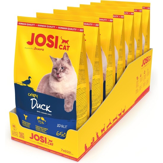 JosiCat Crispy Duck (1 x 10 kg) | Adult | Premium Dry Food for Cats | with Delicious Duck & Valuable Fatty Acids | Powered by Josera | Cat Food | Complete Food | Pack of 1 JosiCat Crispy Duck (1 x 10 kg) | Adult | Premium Dry Food for Cats | with Delicious Duck & Valuable Fatty Acids | Powered by Josera | Cat Food | Complete Food | Pack of 1