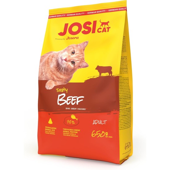 JosiCat Crunchy Chicken (3 x 1.9 kg) | Adult | Premium Dry Food for Cats | with Delicate Chicken & Valuable Fatty Acids | Powered by Josera | Cat Food | Complete Food | Pack of 3 JosiCat Crunchy Chicken (3 x 1.9 kg) | Adult | Premium Dry Food for Cats | with Delicate Chicken & Valuable Fatty Acids | Powered by Josera | Cat Food | Complete Food | Pack of 3