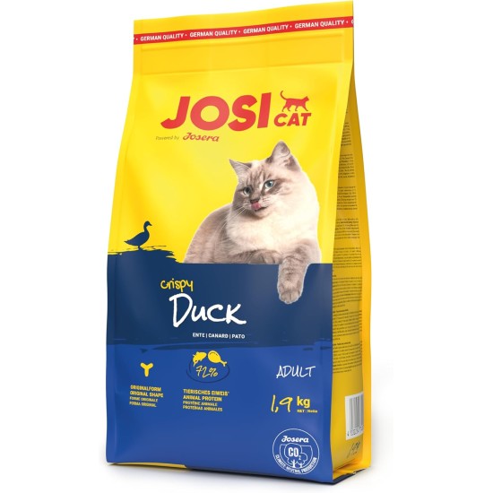 JosiCat Crunchy Chicken (3 x 1.9 kg) | Adult | Premium Dry Food for Cats | with Delicate Chicken & Valuable Fatty Acids | Powered by Josera | Cat Food | Complete Food | Pack of 3 JosiCat Crunchy Chicken (3 x 1.9 kg) | Adult | Premium Dry Food for Cats | with Delicate Chicken & Valuable Fatty Acids | Powered by Josera | Cat Food | Complete Food | Pack of 3