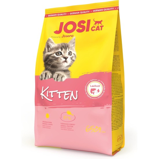 JosiCat Kitten (1 x 10 kg) Junior Premium Dry Food for Growing and Carrying & Lactating Cats with High Energy Content & Valuable Salmon Oil & Vitamins Powered by Josera Pack of 1 JosiCat Kitten (1 x 10 kg) Junior Premium Dry Food for Growing and Carrying & Lactating Cats with High Energy Content & Valuable Salmon Oil & Vitamins Powered by Josera Pack of 1