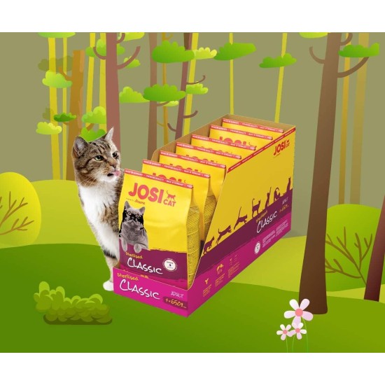 JosiCat Sterilised Classic (1 x 10 kg) | Adult | Premium Dry Food for Castrated Cats | with Low Fat and Lots of Protein | Powered by Josera | Cat Food | Complete Food | Pack of 1 JosiCat Sterilised Classic (1 x 10 kg) | Adult | Premium Dry Food for Castrated Cats | with Low Fat and Lots of Protein | Powered by Josera | Cat Food | Complete Food | Pack of 1