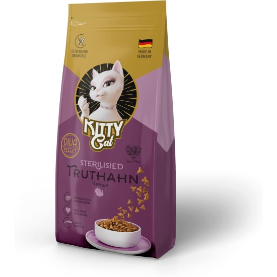 KITTY Cat Chicken Kitten, 800 g, Dry Food with High Meat Content for Junior Cats, Grain-Free Cat Food with Taurine and Salmon Oil, Made in Germany KITTY Cat Chicken Kitten, 800 g, Dry Food with High Meat Content for Junior Cats, Grain-Free Cat Food with Taurine and Salmon Oil, Made in Germany