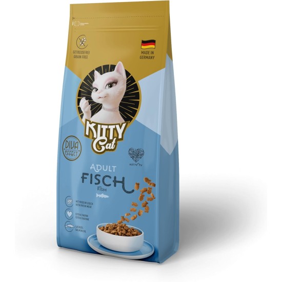 KITTY Cat Chicken Kitten, 800 g, Dry Food with High Meat Content for Junior Cats, Grain-Free Cat Food with Taurine and Salmon Oil, Made in Germany KITTY Cat Chicken Kitten, 800 g, Dry Food with High Meat Content for Junior Cats, Grain-Free Cat Food with Taurine and Salmon Oil, Made in Germany