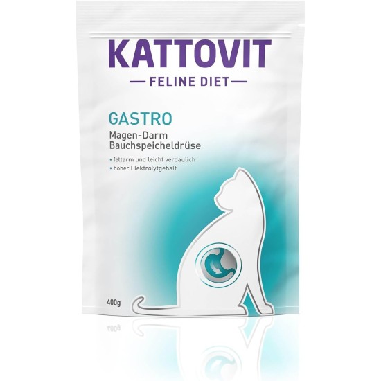 Kattovit - Gastro Dry Food for Cats | Cat Dry Food to Support the Gastrointestinal System | Diet Food as Complete Food for Adult Cats | 6 x 400 g Kattovit - Gastro Dry Food for Cats | Cat Dry Food to Support the Gastrointestinal System | Diet Food as Complete Food for Adult Cats | 6 x 400 g