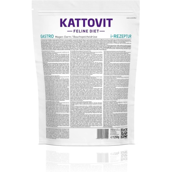 Kattovit - Gastro Dry Food for Cats | Cat Dry Food to Support the Gastrointestinal System | Diet Food as Complete Food for Adult Cats | 6 x 400 g Kattovit - Gastro Dry Food for Cats | Cat Dry Food to Support the Gastrointestinal System | Diet Food as Complete Food for Adult Cats | 6 x 400 g