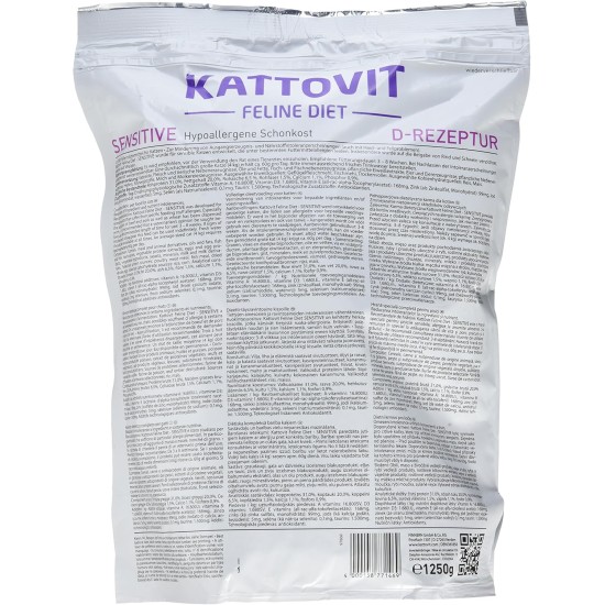 Kattovit - Sensitive Dry Food for Cats | Diet Cat Food as Complete Food. Hypoallergenic Gentle Food for Adult Cats. Gluten & Grain-Free Cat Dry Food | 6 x 400 g Kattovit - Sensitive Dry Food for Cats | Diet Cat Food as Complete Food. Hypoallergenic Gentle Food for Adult Cats. Gluten & Grain-Free Cat Dry Food | 6 x 400 g
