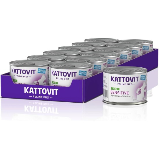 Kattovit - Sensitive Dry Food for Cats | Diet Cat Food as Complete Food. Hypoallergenic Gentle Food for Adult Cats. Gluten & Grain-Free Cat Dry Food | 6 x 400 g Kattovit - Sensitive Dry Food for Cats | Diet Cat Food as Complete Food. Hypoallergenic Gentle Food for Adult Cats. Gluten & Grain-Free Cat Dry Food | 6 x 400 g