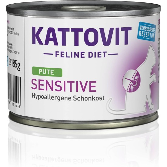Kattovit - Sensitive Dry Food for Cats | Diet Cat Food as Complete Food. Hypoallergenic Gentle Food for Adult Cats. Gluten & Grain-Free Cat Dry Food | 6 x 400 g Kattovit - Sensitive Dry Food for Cats | Diet Cat Food as Complete Food. Hypoallergenic Gentle Food for Adult Cats. Gluten & Grain-Free Cat Dry Food | 6 x 400 g