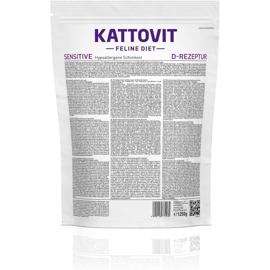 Kattovit - Sensitive Dry Food for Cats | Diet Cat Food as Complete Food. Hypoallergenic Gentle Food for Adult Cats. Gluten & Grain-Free Cat Dry Food | 6 x 400 g Kattovit - Sensitive Dry Food for Cats | Diet Cat Food as Complete Food. Hypoallergenic Gentle Food for Adult Cats. Gluten & Grain-Free Cat Dry Food | 6 x 400 g