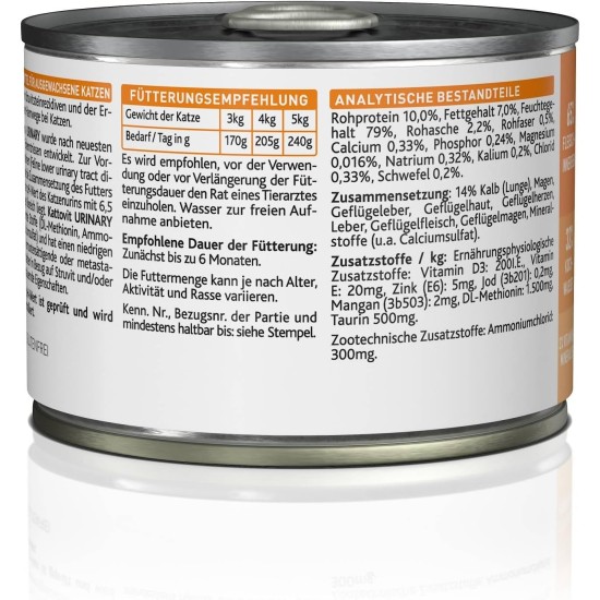 Kattovit Feline Urinary Chicken 6 x 400 g Kattovit Feline Urinary Chicken 6 x 400 g