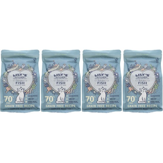 Lily's Kitchen Fabulous Fish Complete Natural Dry Food for Cats, 2 kg Lily's Kitchen Fabulous Fish Complete Natural Dry Food for Cats, 2 kg