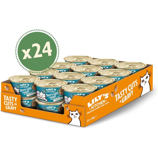 Lily's Kitchen Made with natural ingredients, dry food for cats, white fish with turkey and trout, grain-free formula, 4 x 800 g Lily's Kitchen Made with natural ingredients, dry food for cats, white fish with turkey and trout, grain-free formula, 4 x 800 g