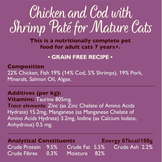 Lily's Kitchen Made with natural ingredients, dry food for cats, white fish with turkey and trout, grain-free formula, 4 x 800 g Lily's Kitchen Made with natural ingredients, dry food for cats, white fish with turkey and trout, grain-free formula, 4 x 800 g