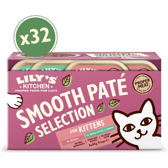 Lily's Kitchen Natural Kitten Dry Cat Food Chicken & White Fish (4 x 800 g) Lily's Kitchen Natural Kitten Dry Cat Food Chicken & White Fish (4 x 800 g)