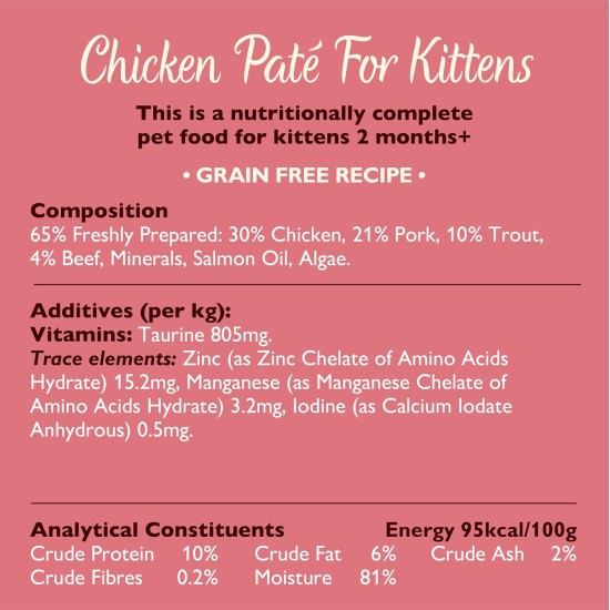 Lily's Kitchen Natural Kitten Dry Cat Food Chicken & White Fish (4 x 800 g) Lily's Kitchen Natural Kitten Dry Cat Food Chicken & White Fish (4 x 800 g)