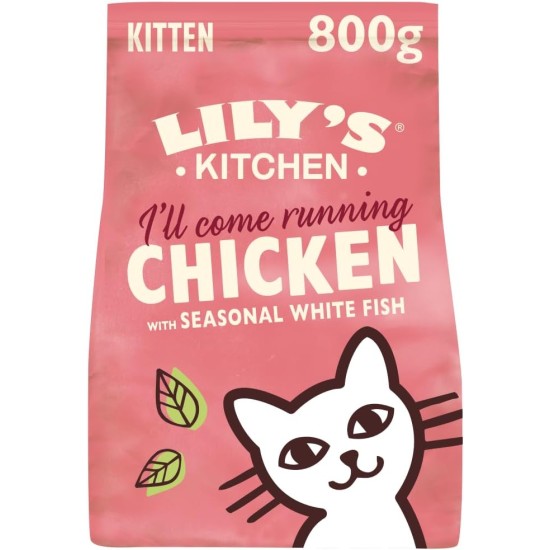 Lily's Kitchen Natural Kitten Dry Cat Food Chicken & White Fish (4 x 800 g) Lily's Kitchen Natural Kitten Dry Cat Food Chicken & White Fish (4 x 800 g)