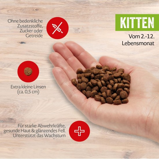 MERA Cats Kitten Chicken (2 kg), Dry Food for Adolescent Cats, Grain-Free Dry Food with High Meat Content MERA Cats Kitten Chicken (2 kg), Dry Food for Adolescent Cats, Grain-Free Dry Food with High Meat Content