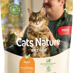MERA Cats Nature Chicken Premium Senior Cat Food Dry 400 g Grain-Free, Sugar-Free & Kidney Friendly Dry Food for Cats with High Meat Content Dry Cat Food MERA Cats Nature Chicken Premium Senior Cat Food Dry 400 g Grain-Free, Sugar-Free & Kidney Friendly Dry Food for Cats with High Meat Content Dry Cat Food