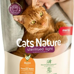 MERA Cats Nature Sterilised/Light Chicken Cat Food Dry 2 kg | For Sterilised / Neutered Cats | Grain-Free & Sugar-Free | Low-Fat Cats Dry Food High Meat Content MERA Cats Nature Sterilised/Light Chicken Cat Food Dry 2 kg | For Sterilised / Neutered Cats | Grain-Free & Sugar-Free | Low-Fat Cats Dry Food High Meat Content