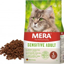 MERA Cats Sensitive Adult Insect, Trockenfutter für sensible Katzen, getreidefrei & nachhaltig, Katzentrockenfutter mit hohem Fleischanteil und Insektenprotein, 2 kg MERA Cats Sensitive Adult Insect, Trockenfutter für sensible Katzen, getreidefrei & nachhaltig, Katzentrockenfutter mit hohem Fleischanteil und Insektenprotein, 2 kg