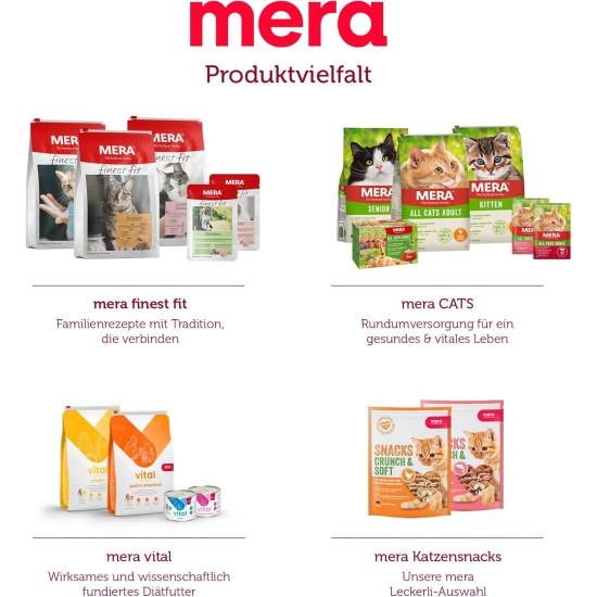 MERA Cats Sensitive Adult Insect, Trockenfutter für sensible Katzen, getreidefrei & nachhaltig, Katzentrockenfutter mit hohem Fleischanteil und Insektenprotein, 2 kg MERA Cats Sensitive Adult Insect, Trockenfutter für sensible Katzen, getreidefrei & nachhaltig, Katzentrockenfutter mit hohem Fleischanteil und Insektenprotein, 2 kg