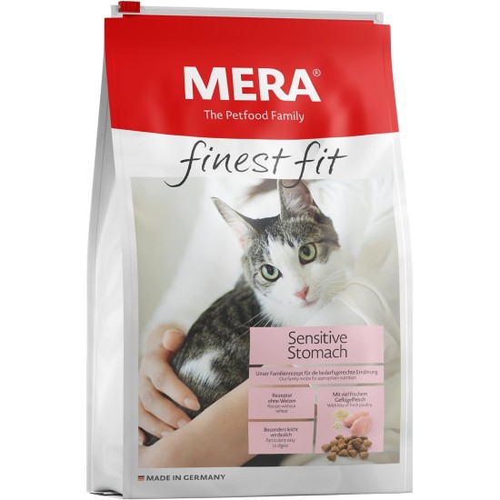 MERA finest fit Sensitive Stomach, Dry Cat Food for Cats with Sensitive Stomach, Dry Food from Poultry and Rice, Food for a Healthy Intestine, No Sugar (1.5 kg) MERA finest fit Sensitive Stomach, Dry Cat Food for Cats with Sensitive Stomach, Dry Food from Poultry and Rice, Food for a Healthy Intestine, No Sugar (1.5 kg)