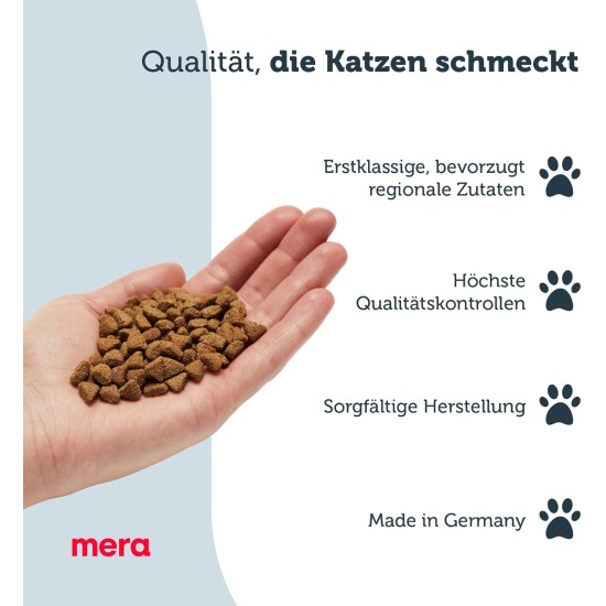 MERA finest fit Sterilized Dry Cat Food for Sterilised or Neutered Cats, Dry Food from Fresh Poultry and Rice, Low-Fat Food without Sugar (1.5 kg) MERA finest fit Sterilized Dry Cat Food for Sterilised or Neutered Cats, Dry Food from Fresh Poultry and Rice, Low-Fat Food without Sugar (1.5 kg)