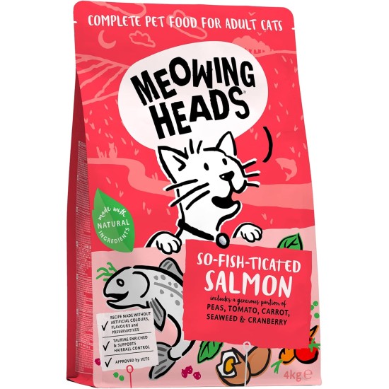 Meowing Heads Dry Cat Food for Kittens - Smitten Kitten - 100% Natural Fish and Chicken with No Artificial Flavours, Good for Healthy Brain Development, 1.5 kg Meowing Heads Dry Cat Food for Kittens - Smitten Kitten - 100% Natural Fish and Chicken with No Artificial Flavours, Good for Healthy Brain Development, 1.5 kg