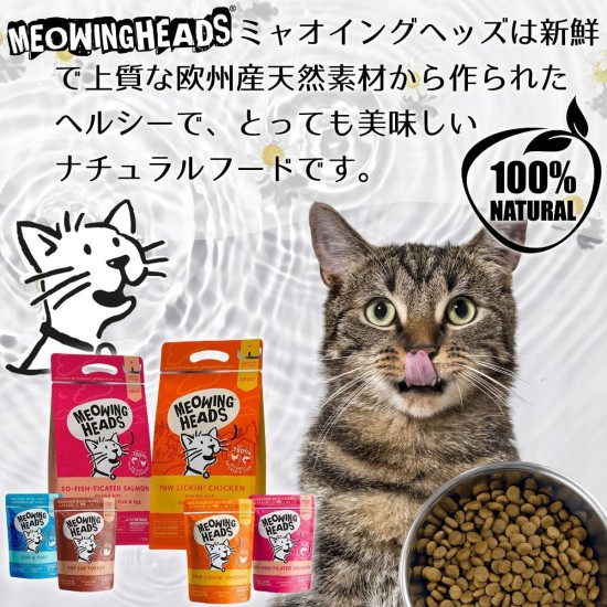 Meowing Heads Dry Cat Food for Kittens - Smitten Kitten - 100% Natural Fish and Chicken with No Artificial Flavours, Good for Healthy Brain Development, 1.5 kg Meowing Heads Dry Cat Food for Kittens - Smitten Kitten - 100% Natural Fish and Chicken with No Artificial Flavours, Good for Healthy Brain Development, 1.5 kg